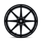 Msa Offroad Wheels M54 Spark Utv 24X10 -25 Gloss Black Milled