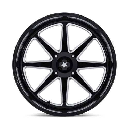 Msa Offroad Wheels M54 Spark Utv 24X10 -25 Gloss Black Milled