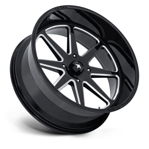 Msa Offroad Wheels M54 Spark Utv 24X10 -25 Gloss Black Milled