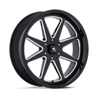 Msa Offroad Wheels M54 Spark Utv 24X7 +0 Gloss Black Milled