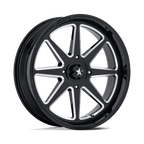 Msa Offroad Wheels M54 Spark Utv 24X7 +0 Gloss Black Milled