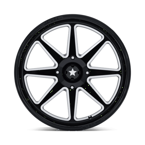 Msa Offroad Wheels M54 Spark Utv 24X7 +0 Gloss Black Milled