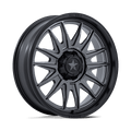 Msa Offroad Wheels M55 Commander Utv 18X7 +10 Matte Gunmetal W/ M-Blk Lip