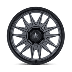 Msa Offroad Wheels M55 Commander Utv 22X7 +0 Matte Gunmetal W/ M-Blk Lip