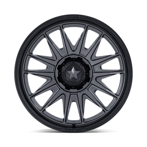 Msa Offroad Wheels M55 Commander Utv 22X7 +0 Matte Gunmetal W/ M-Blk Lip