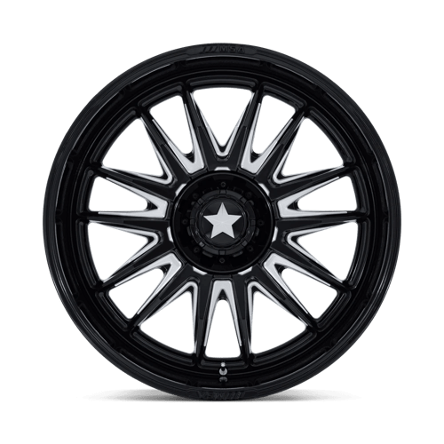 Msa Offroad Wheels M55 Commander Utv 24X10 -25 Gloss Black Milled