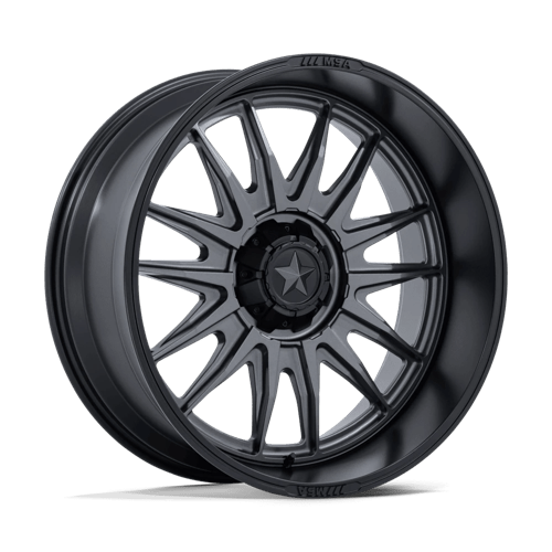 Msa Offroad Wheels M55 Commander Utv 24X10 -25 Matte Gunmetal W/ M-Blk Lip
