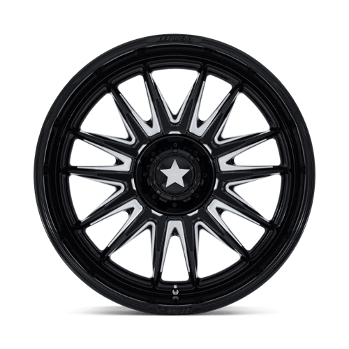 Msa Offroad Wheels M55 Commander Utv 24X10 -25 Gloss Black Milled