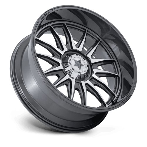 Msa Offroad Wheels M55 Commander Utv 24X10 -25 Platinum W/ Machined Face