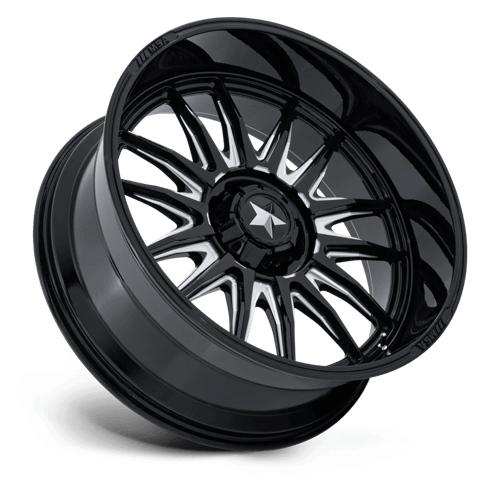 Msa Offroad Wheels M55 Commander Utv 24X10 -25 Gloss Black Milled