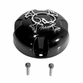 Skull Bolton Cap Chr Skull - Glss Blk