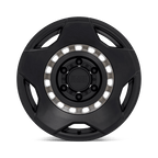 Black Rhino Hard Alloys Muzzle 17X9 +0 Matte Black W/ Mach Tint Ring