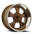 Corsart Malibu 20X9.5 +1 Satin Bronze W/ Diamond Cut Lip