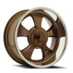 Corsart Malibu 20X9.5 +1 Satin Bronze W/ Diamond Cut Lip