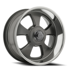 Corsart Malibu 20X9.5 +1 Satin Gunmetal W/ Diamond Cut Lip