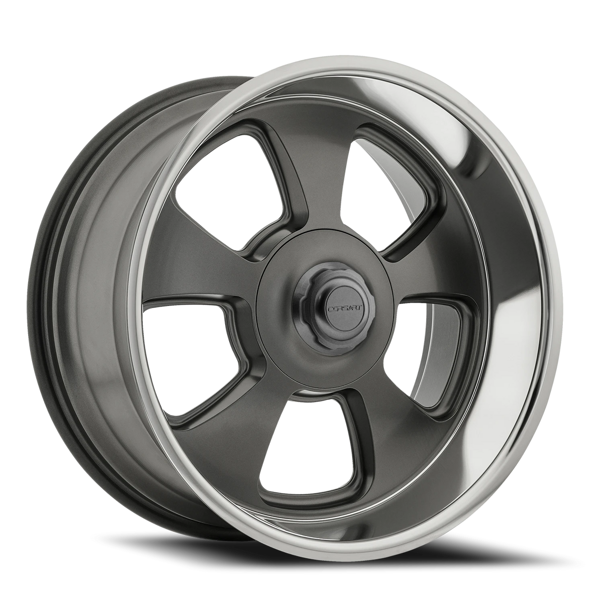 Corsart Malibu 20X9.5 +1 Satin Gunmetal W/ Diamond Cut Lip