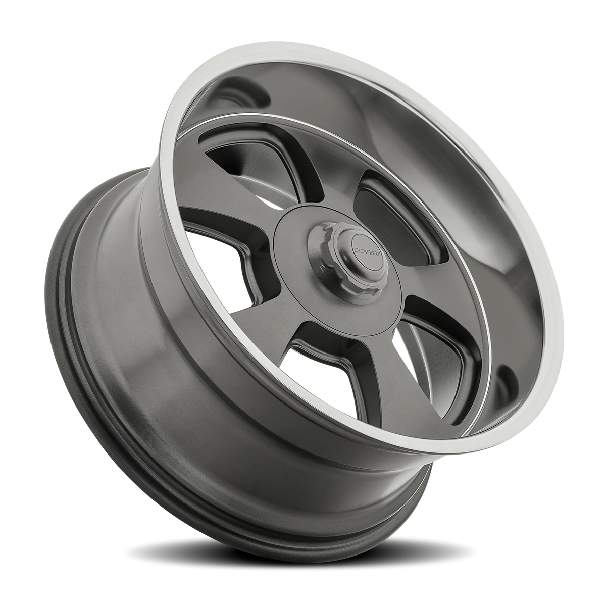 Corsart Malibu 20X9.5 +1 Satin Gunmetal W/ Diamond Cut Lip