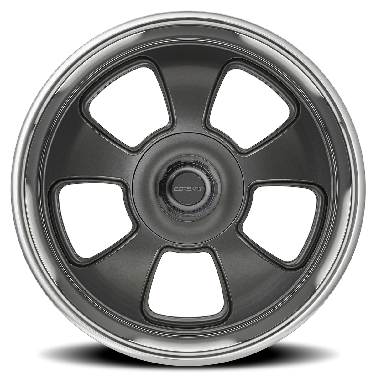 Corsart Malibu 20X9.5 +1 Satin Gunmetal W/ Diamond Cut Lip