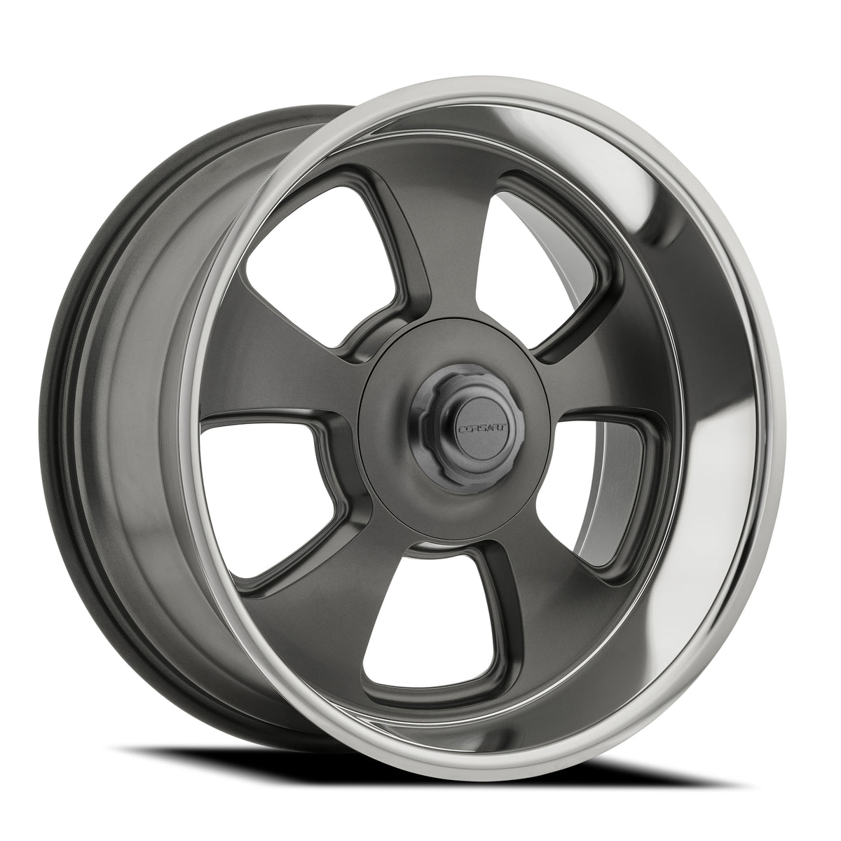Corsart Malibu 20X9.5 +1 Satin Gunmetal W/ Diamond Cut Lip