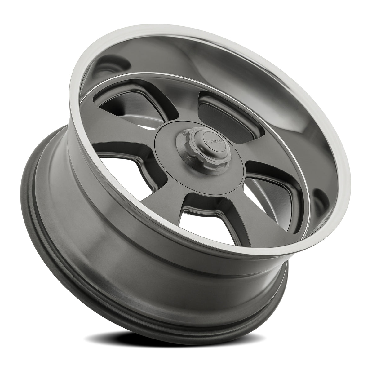 Corsart Malibu 20X9.5 +1 Satin Gunmetal W/ Diamond Cut Lip