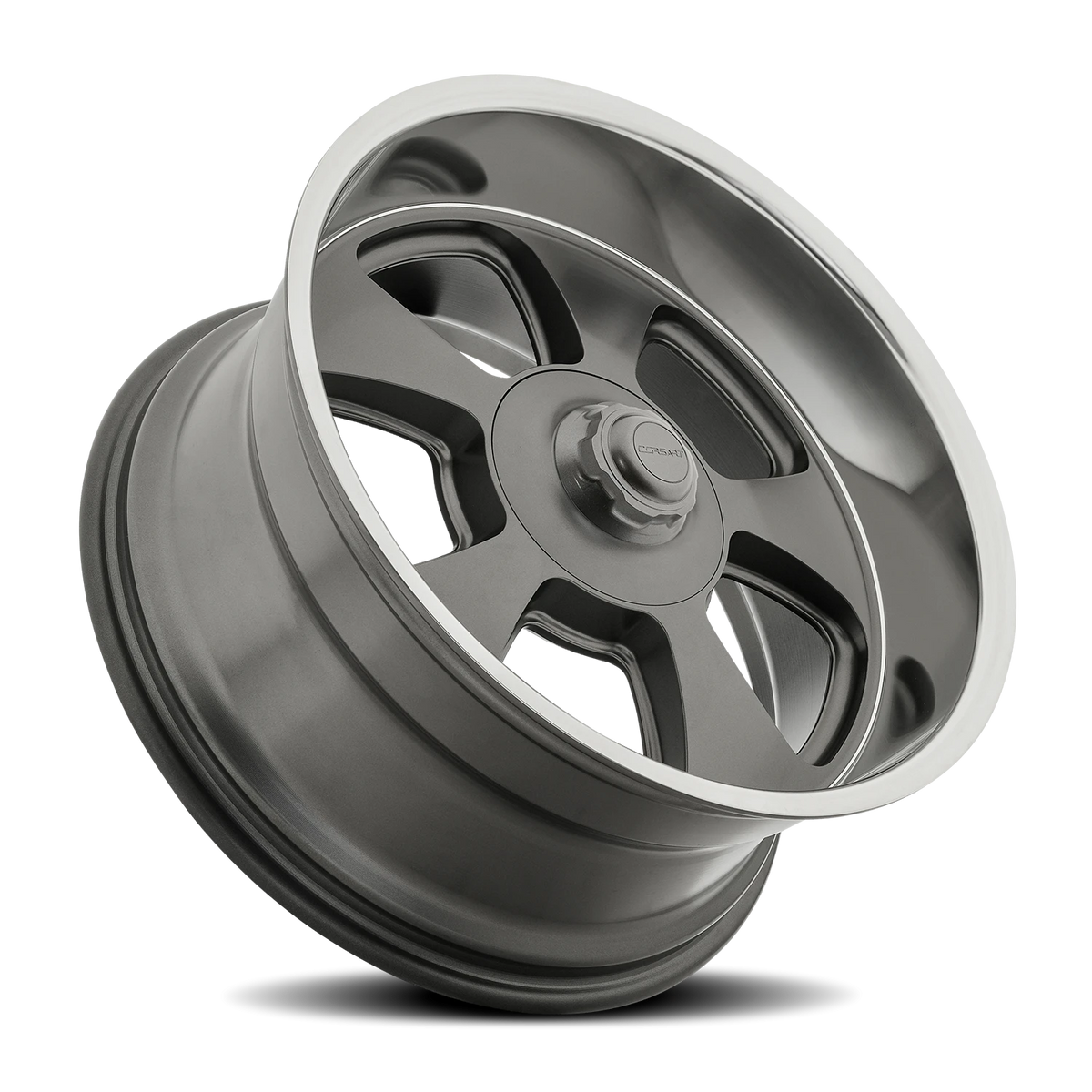 Corsart Malibu 20X9.5 +1 Satin Gunmetal W/ Diamond Cut Lip