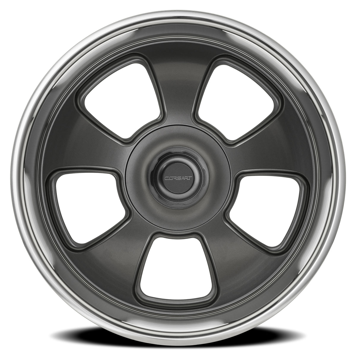 Corsart Malibu 20X9.5 +1 Satin Gunmetal W/ Diamond Cut Lip
