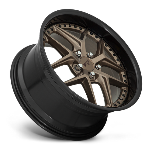 Niche 1Pc M227 Vice 19X8.5 +35 Matte Bronze Black Bead Ring