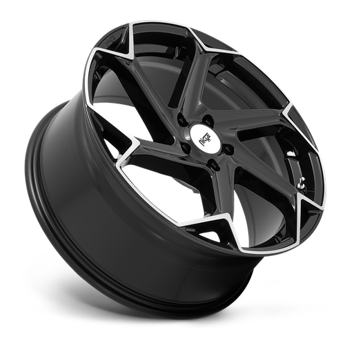 Niche 1Pc M255 Flash 20X9 +18 Gloss Black Brushed
