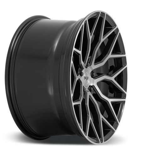 Niche 1Pc M262 Mazzanti 19X8.5 +35 Gloss Black Brushed Face