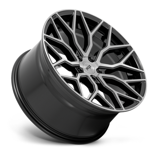 Niche 1Pc M262 Mazzanti 19X8.5 +35 Gloss Black Brushed Face