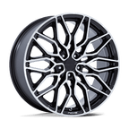 Niche 1Pc Nc277 Calabria 5 22X9 +38 Gloss Black Machined