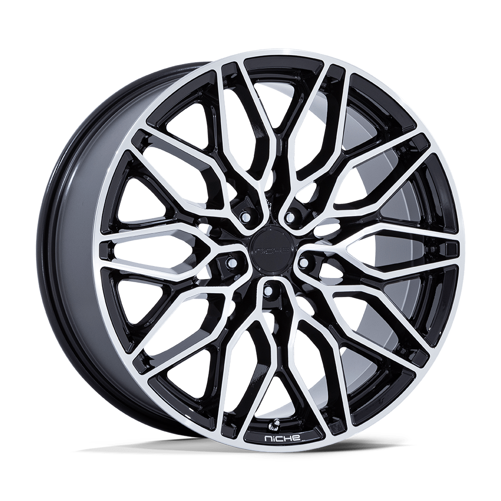 Niche 1Pc Nc277 Calabria 5 22X10.5 +38 Gloss Black Machined