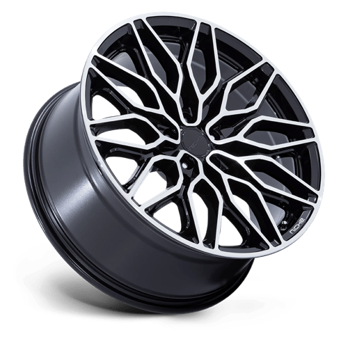 Niche 1Pc Nc277 Calabria 5 22X9 +20 Gloss Black Machined