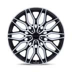 Niche 1Pc Nc277 Calabria 5 20X9 +45 Gloss Black Machined