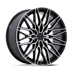 Niche 1Pc Nc278 Calabria 6 22X9.5 +30 Gloss Black W/ Machined