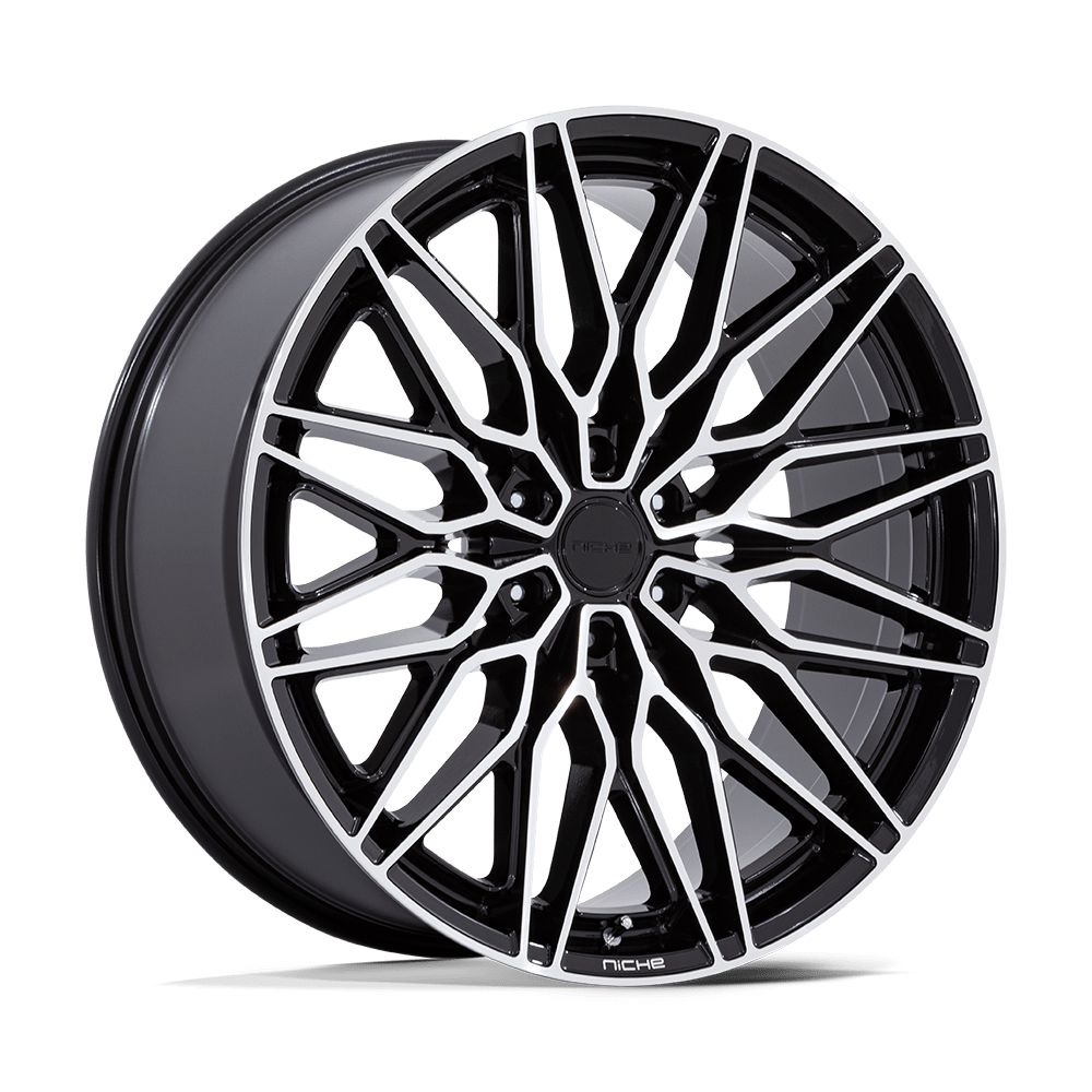 Niche 1Pc Nc278 Calabria 6 22X9.5 +19 Gloss Black W/ Machined
