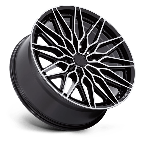 Niche 1Pc Nc278 Calabria 6 22X9.5 +19 Gloss Black W/ Machined