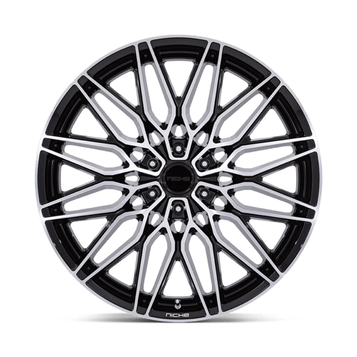 Niche 1Pc Nc278 Calabria 6 20X9.5 +30 Gloss Black W/ Machined