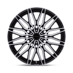 Niche 1Pc Nc278 Calabria 6 22X9.5 +19 Gloss Black W/ Machined