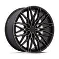Niche 1Pc Nc278 Calabria 6 20X9.5 +30 Matte Black Machined Dark Tint
