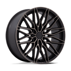 Niche 1Pc Nc278 Calabria 6 20X9.5 +30 Matte Black Machined Dark Tint