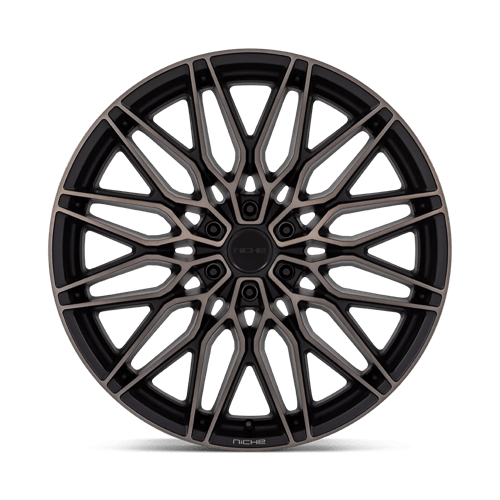 Niche 1Pc Nc278 Calabria 6 20X9.5 +30 Matte Black Machined Dark Tint