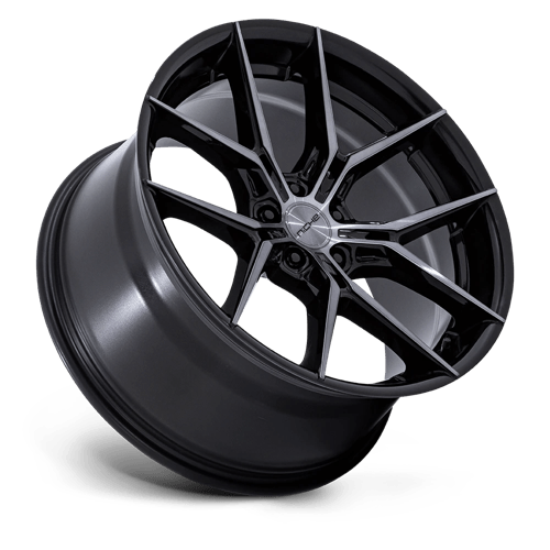 Niche 1Pc Nc279 Prodigy 5 19X8.5 +38 Gloss Black Dark Tinted Clear