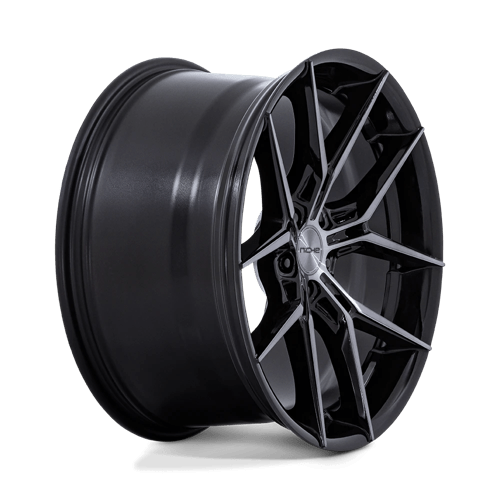 Niche 1Pc Nc279 Prodigy 5 20X9.5 +32 Gloss Black Dark Tinted Clear