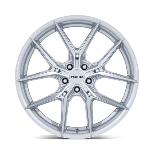 Niche 1Pc Nc279 Prodigy 5 20X9 +20 Silver W/ Machined Face