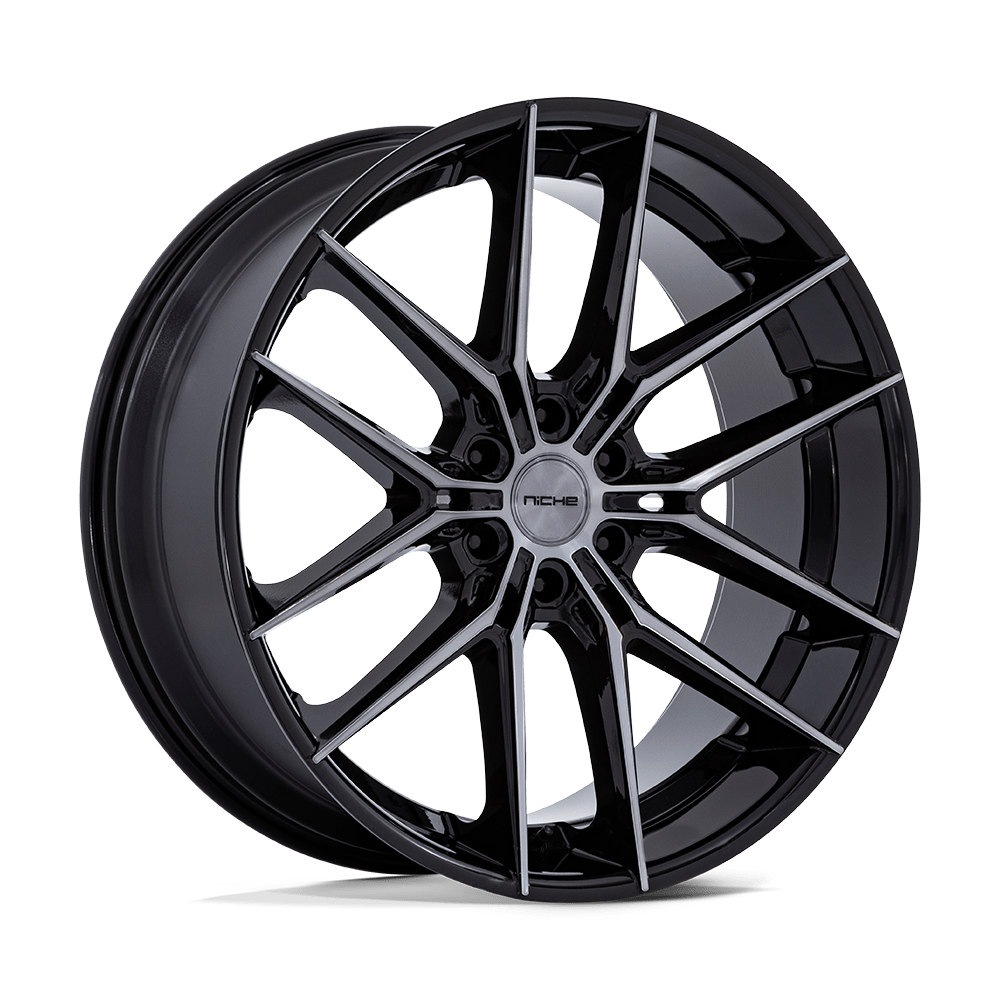 Niche 1Pc Nc280 Prodigy 6 22X9.5 +20 Gloss Black Dark Tinted Clear