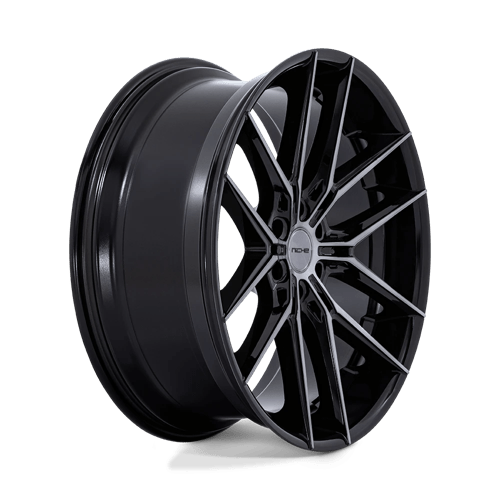 Niche 1Pc Nc280 Prodigy 6 22X9.5 +25 Gloss Black Dark Tinted Clear