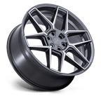 Niche 1Pc Nc281 Rise 22X10.5 +38 Anthracite W/ Machined Face