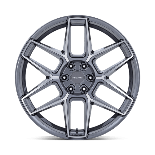 Niche 1Pc Nc281 Rise 22X9.5 +20 Anthracite W/ Machined Face