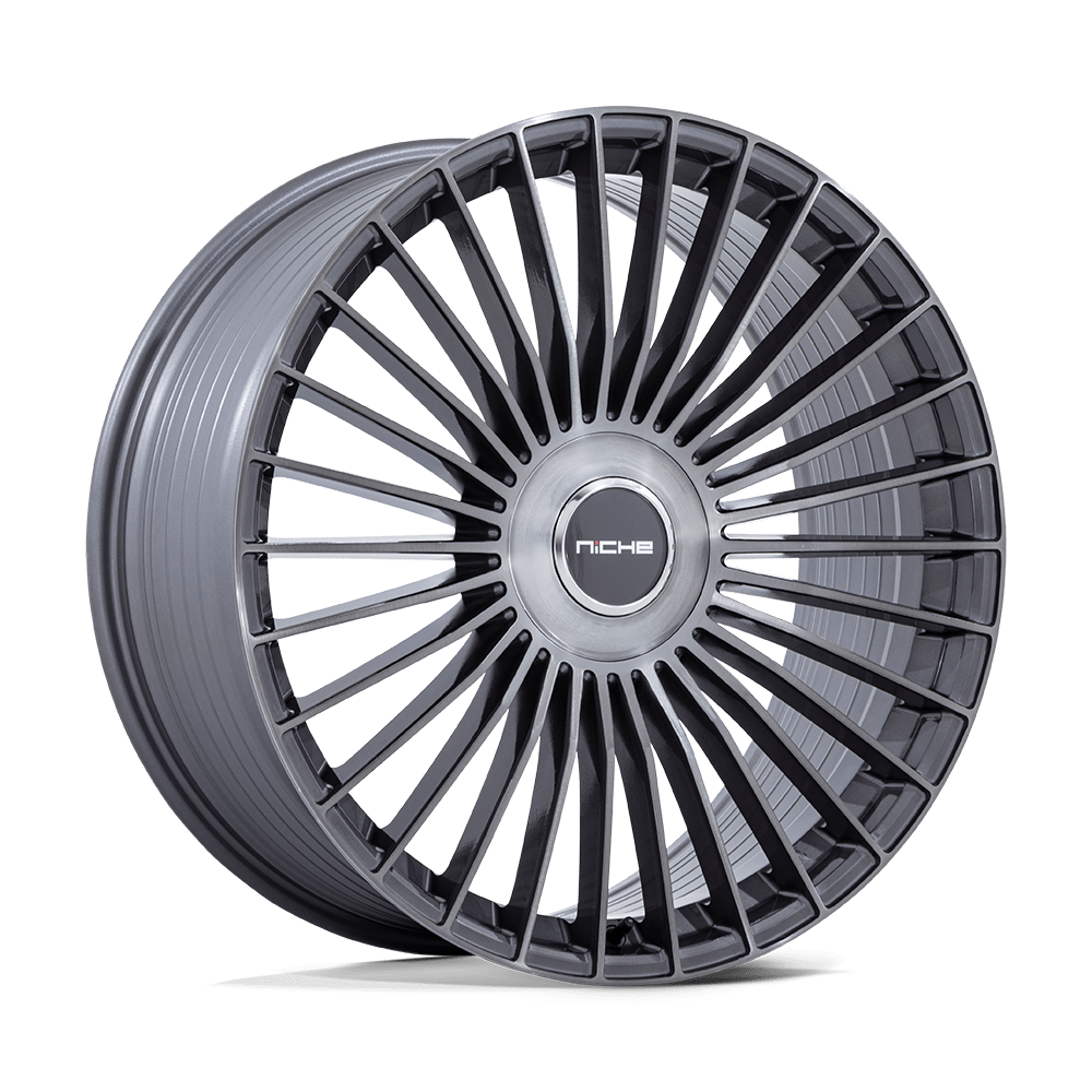 Niche 1Pc Nc282 Serene 22X10.5 +45 Gloss Titanium Brushed